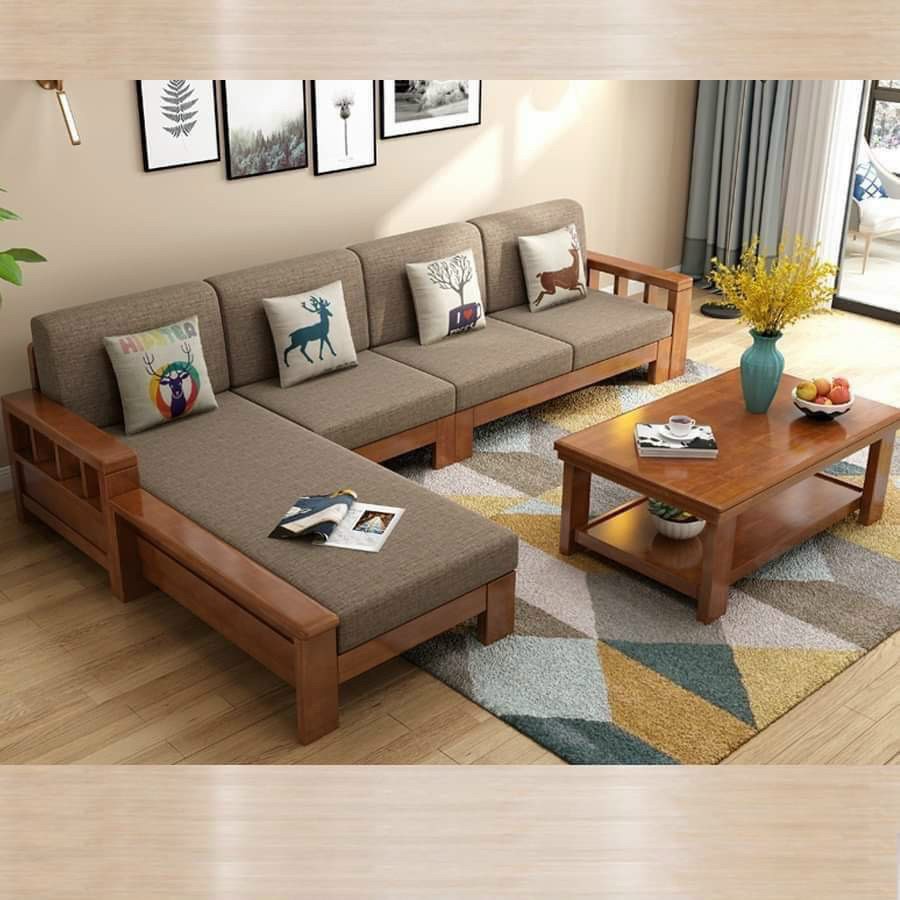 sofa gỗ phòng khách