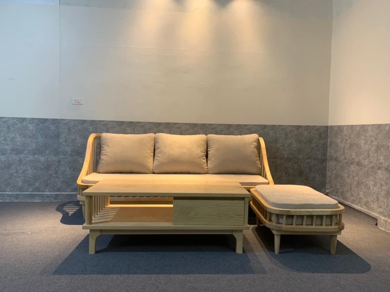 sofa gỗ phòng khách